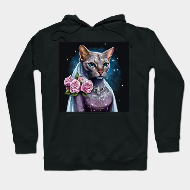 Royal Abyssinian Cat Hoodie by Enchanted Reverie